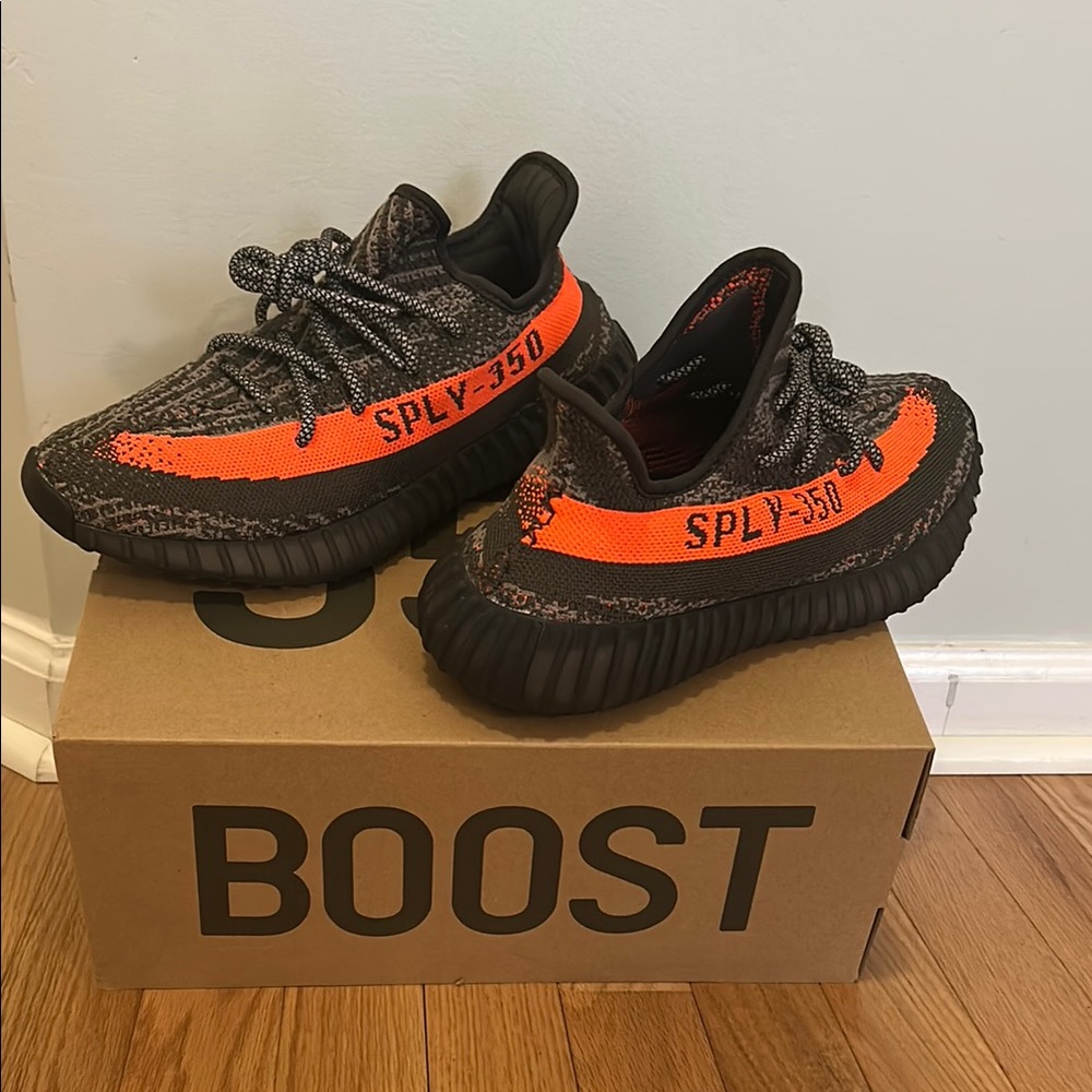 Adidas Yeezy Boost 350 V2 with Orange and Black